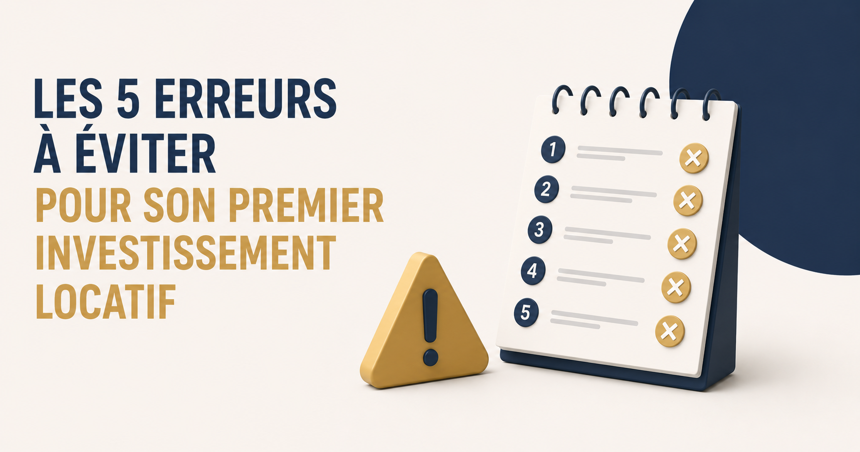 Les 5 erreurs à éviter pour son premier investissement locatif