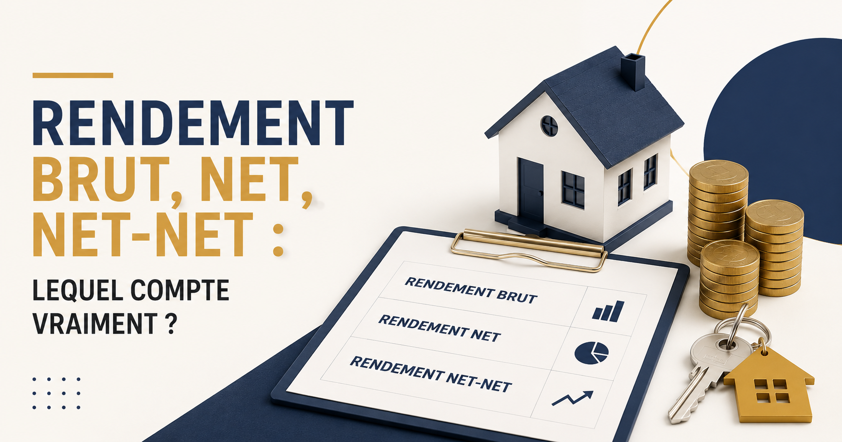 Rendement brut, rendement net, rendement net-net : lequel compte vraiment ?
