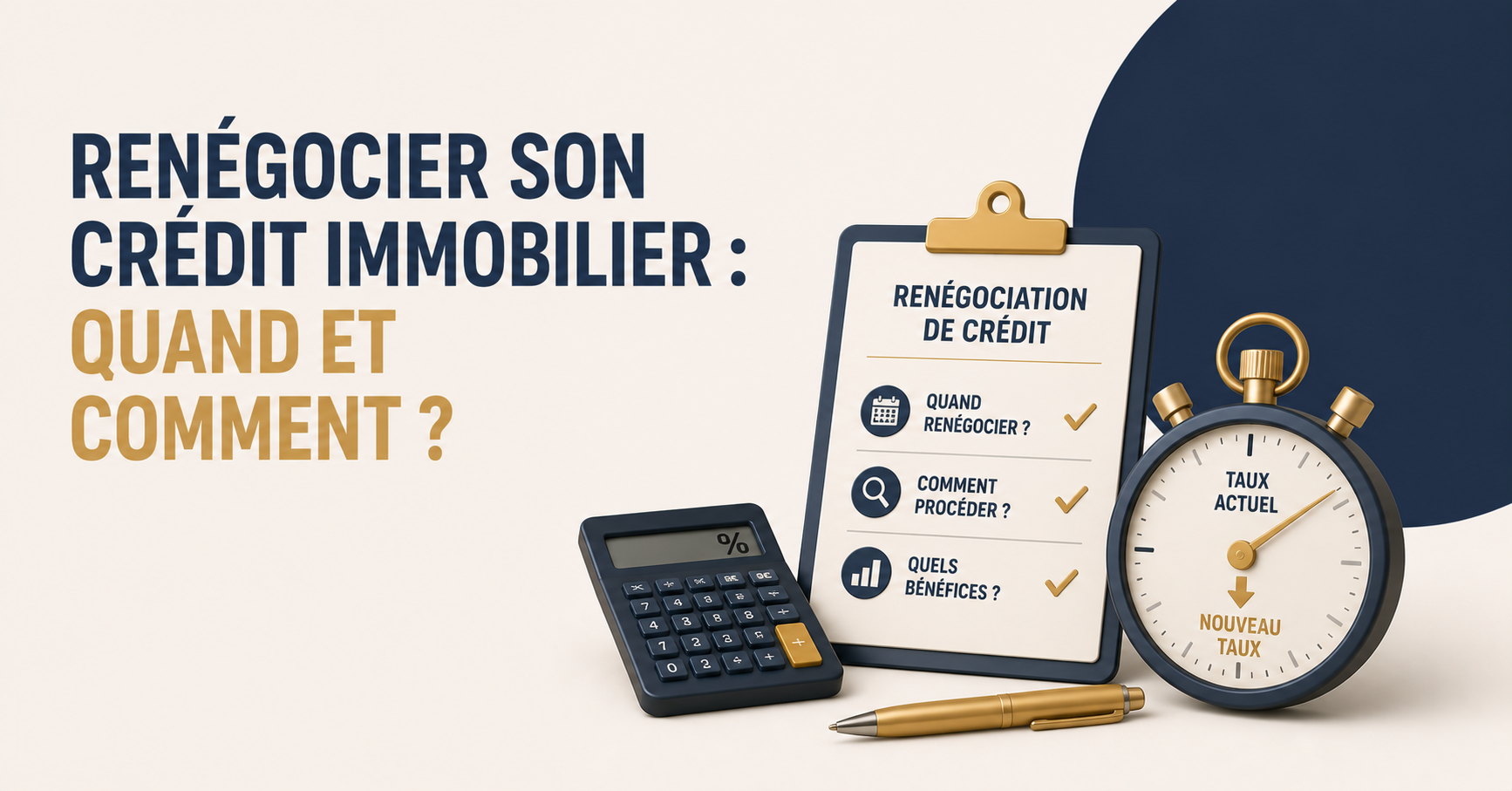 Renégocier son crédit immobilier : quand et comment ?
